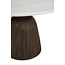 Light & Living Eettafel Ø120x76 cm SOY marmer zand+mango hout choco bruin