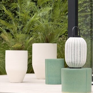 Light en Living Pot deco S/3 Ø30x46+Ø40x55+Ø52x71 cm SIROLO crème
