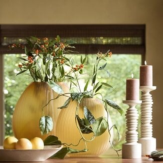 Light & Living Vaas 33x13x33,5 cm SANTINO glas mat amber