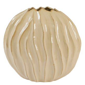 Light en Living Vaas deco 41x20x42 cm PODURI keramiek licht bruin
