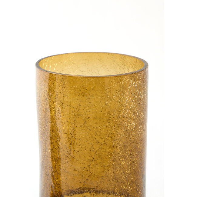 Light & Living Vaas Ø17,5x27,5 cm BORANDO glas amber