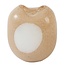 Light & Living Vaas 19,5x14x21,5 cm SYLMA glas beige+crème