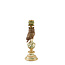 Light & Living Kandelaar Ø9x26 cm OWL groen+goud