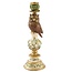 Light & Living Kandelaar Ø9x26 cm OWL groen+goud