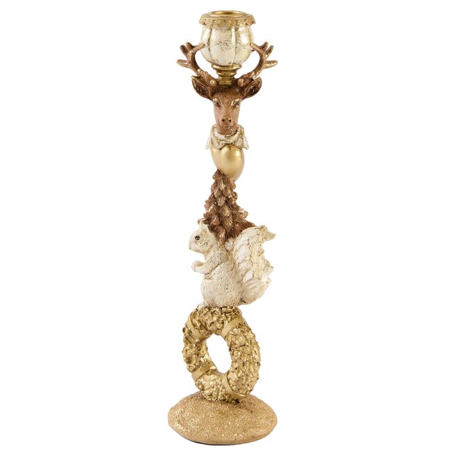 Light & Living Kandelaar 9,5x9x33 cm CERVINA zand+goud