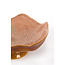 Light & Living Schaal op voet 36x33,5x14 cm SARAG keramiek oud roze+cognac
