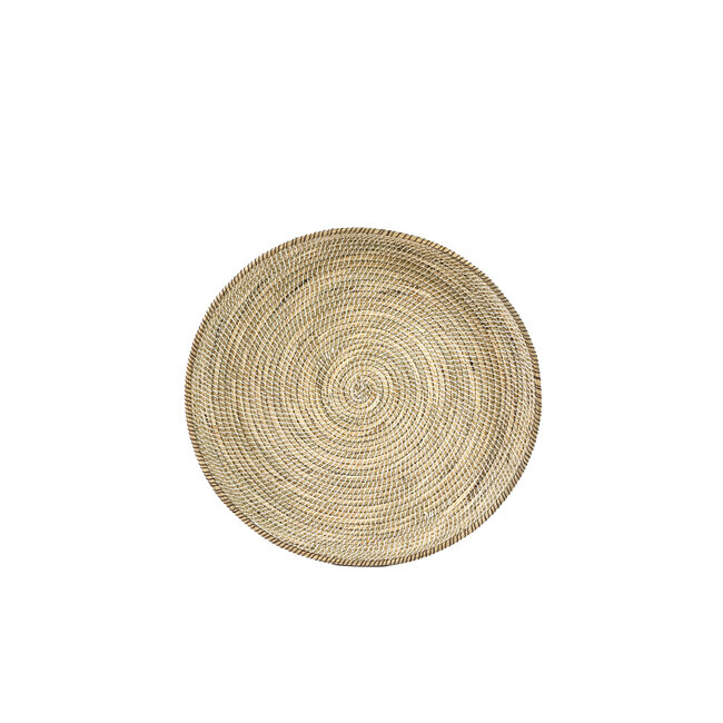 Light & Living Schaal/wandorn S/3 Ø25x3,5+Ø35x6+Ø45x7 cm BURICA zeegras nat