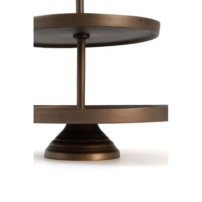 Light & Living Etagère 3 laags Ø32x48 cm LUTEK mat bruin-brons