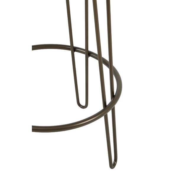Light & Living Barkruk Ø41x73 cm ALICE groen-grijs+beige+bruin-brons