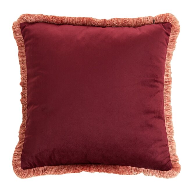 Light & Living Kussen 45x45 cm LIENA velvet bordeaux-licht roze