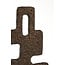 Light & Living Ornament op voet 23,5x10x54 cm VEX donker bruin