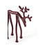 Light & Living Ornament 15x6x20 cm DEER glans bordeaux