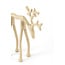 Light & Living Ornament 15x6x20 cm DEER glans zand