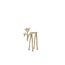 Light & Living Ornament 15x6x20 cm DEER glans zand