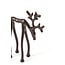 Light & Living Ornament 15x6x20 cm DEER glans aubergine