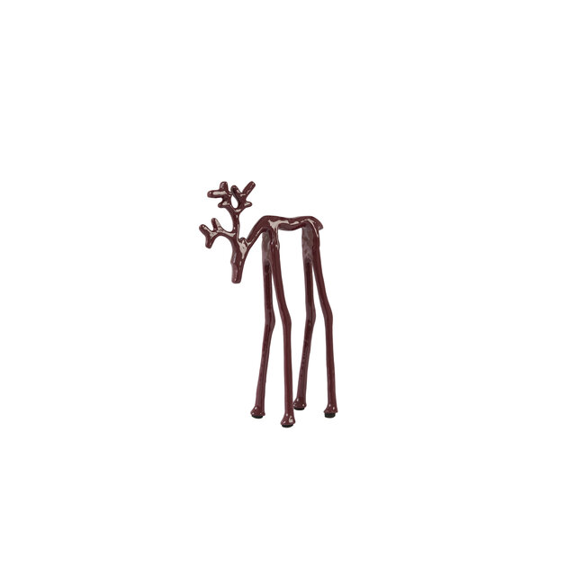 Light & Living Ornament 15x6x25 cm DEER glans bordeaux