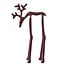 Light & Living Ornament 15x6x25 cm DEER glans bordeaux