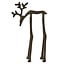 Light & Living Ornament 15x6x25 cm DEER mat bruin-brons