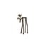 Light & Living Ornament 15x6x25 cm DEER mat bruin-brons