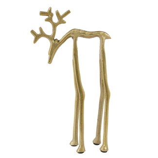 Light en Living Ornament 15x6x25 cm DEER goud