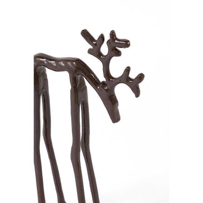 Light & Living Ornament 15x6x25 cm DEER glans aubergine