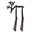 Light & Living Ornament 15x6x25 cm DEER glans aubergine