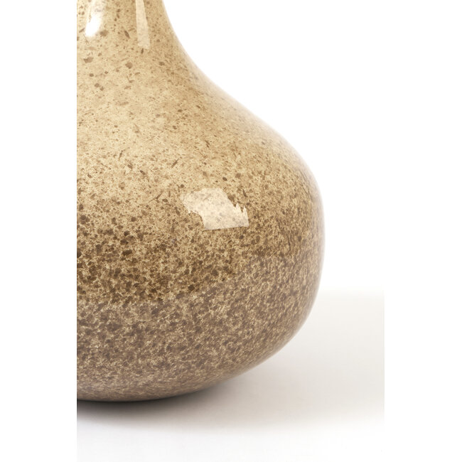 Light & Living Lampvoet Ø30x30 cm LUCIO glans crème-donker bruin