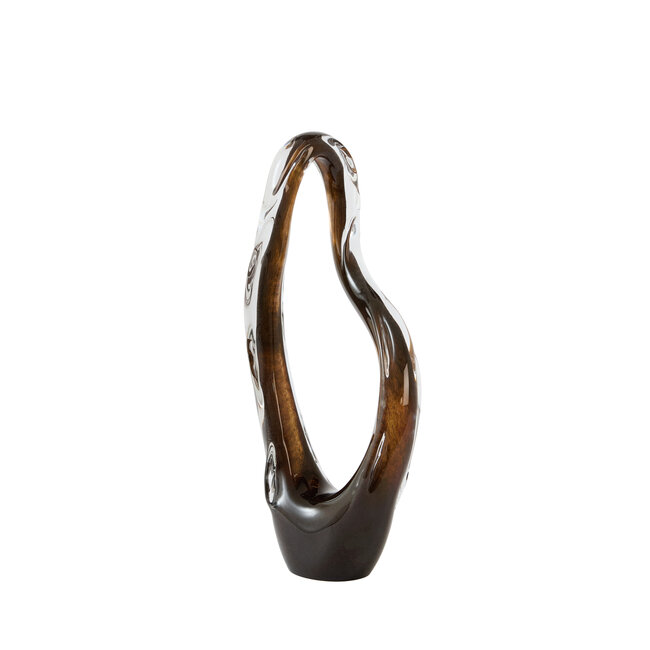 Light & Living Ornament 21x12x50 cm ORGEZA glas donker bruin