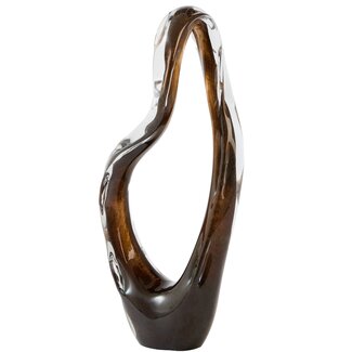 Light en Living Ornament 21x12x50 cm ORGEZA glas donker bruin