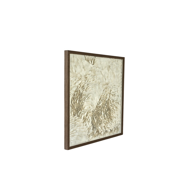 Light & Living Wandornament 80x4x80 cm XELHU crème+donker bruin