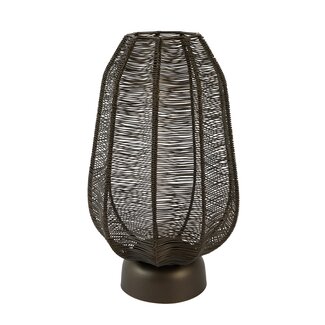 Light & Living Windlicht Ø23x38,5 cm SAMRET mat bruins-brons