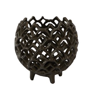 Light & Living Theelicht Ø15x14,5 cm GUBANI mat bruin-brons