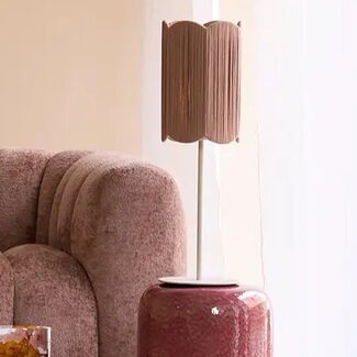 Light en Living Kap Ø24,5x36 cm SIVA oud roze-terra