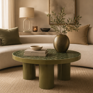 By Boo Salontafel Patterna - groen
