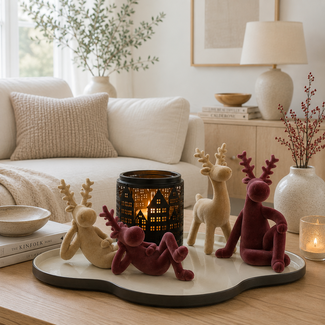 Countryfield Rendier Velvet Adrian M lichtbruin - 12,7 x 12,7 x 25,4 cm