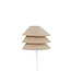 Light en Living Wandlamp E14 28x14x19 cm WARIDO linnen naturel