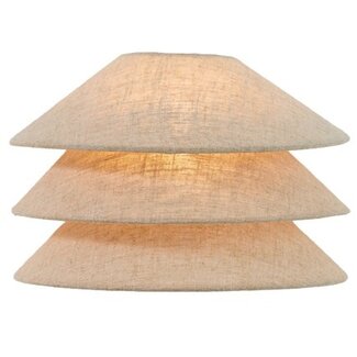 Light en Living Wandlamp E14 28x14x19 cm WARIDO linnen naturel
