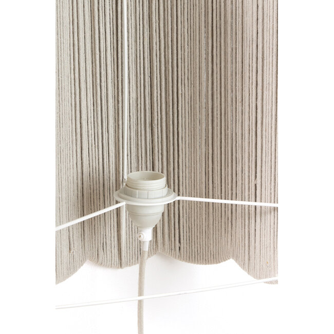 Light en Living Wandlamp 26,5x15x40 cm SIVA crème