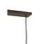 Light en Living Hanglamp 5L 117x10x27 cm DANIA houtprint donkerbruin+touw crème