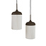 Light en Living Hanglamp 5L 117x10x27 cm DANIA houtprint donkerbruin+touw crème
