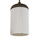 Light en Living Hanglamp 5L 117x10x27 cm DANIA houtprint donkerbruin+touw crème