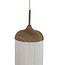 Light en Living Hanglamp 5L 117x10x27 cm DANIA houtprint naturel+touw crème