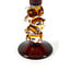 Light en Living Kandelaar Ø11x22 cm ESTIVA glas amber+donker bruin