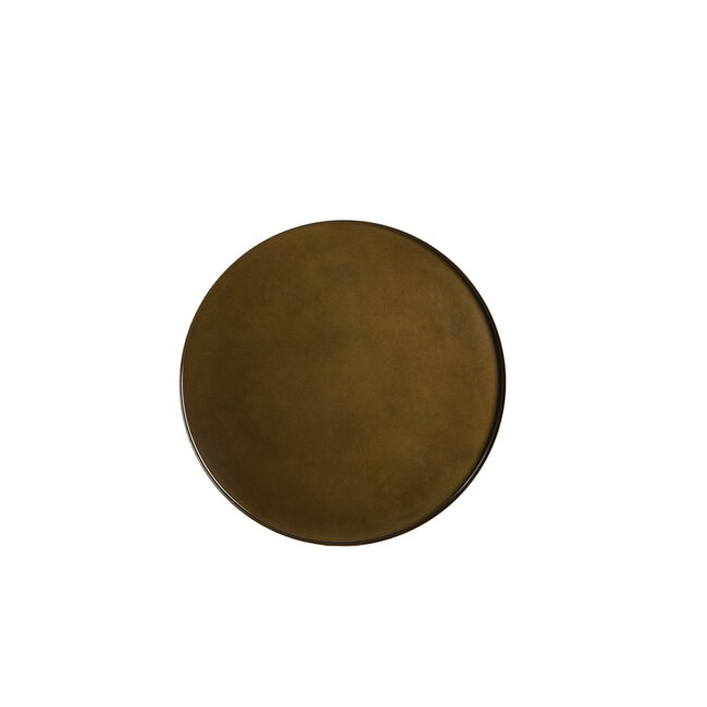 Light en Living Bijzettafel Ø46x46 cm JAY glans bruin-brons+mat bruin-brons