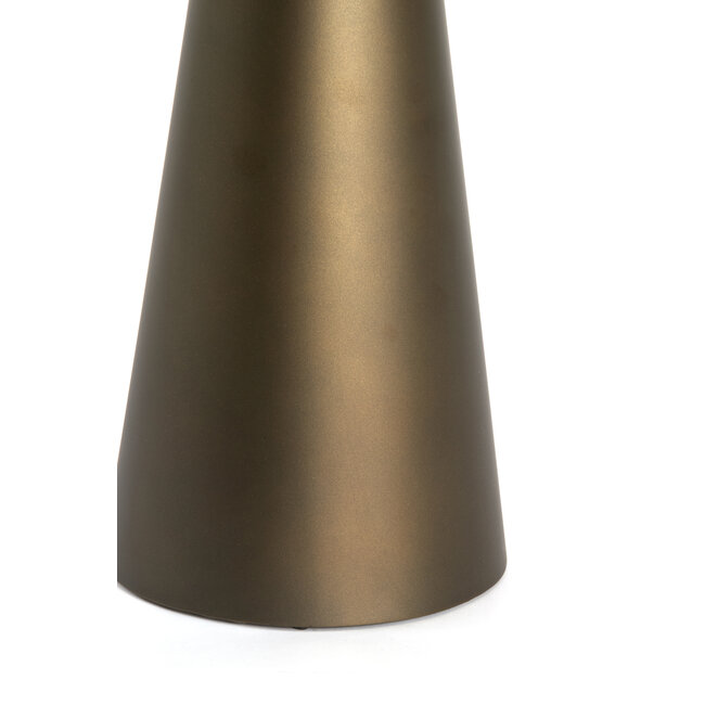 Light en Living Bijzettafel Ø46x46 cm JAY glans bruin-brons+mat bruin-brons