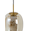 Light en Living Hanglamp Ø30x36 cm MINDELO glas amber+goud