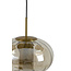 Light en Living Hanglamp Ø35x21 cm MINDELO glas amber+goud