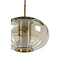 Light en Living Hanglamp Ø35x21 cm MINDELO glas amber+goud