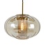 Light en Living Hanglamp Ø35x21 cm MINDELO glas amber+goud
