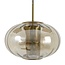 Light en Living Hanglamp Ø35x21 cm MINDELO glas amber+goud
